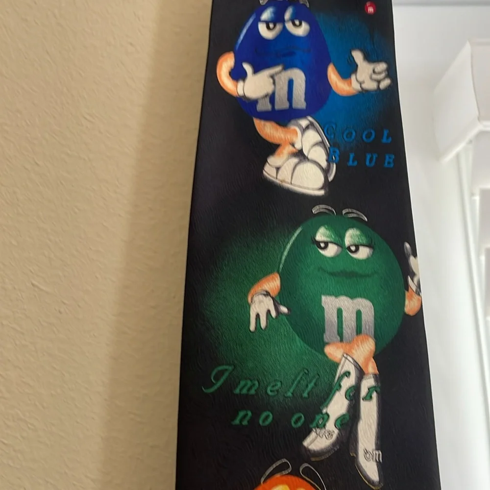 M&M’s Polyester Black Tie